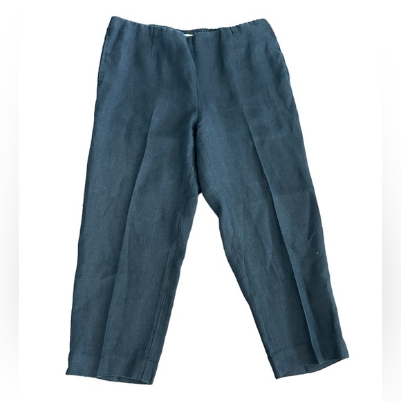 J. Jill Pants - Pure Jill Linen Wide-Leg Crops